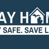 Stay home stay safe save lives graphic